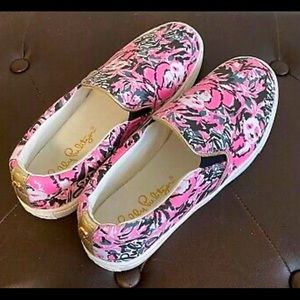 Lilly Pulitzer Panda print shoes